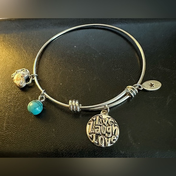 Macy’s Unwritten Silver Bangle Bracelet - Picture 2 of 8